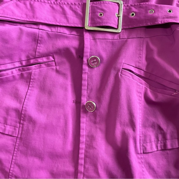 Pre-Owned New York & Company Purple Trench Coat, Size Medium - Picture 6 of 16